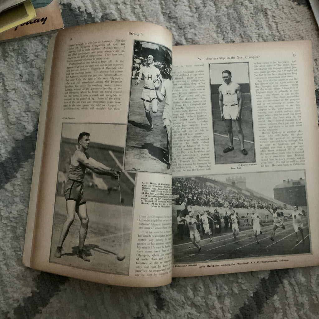 Rare 1927 Strength Magazine Football Cover Magazine Men’s Health1