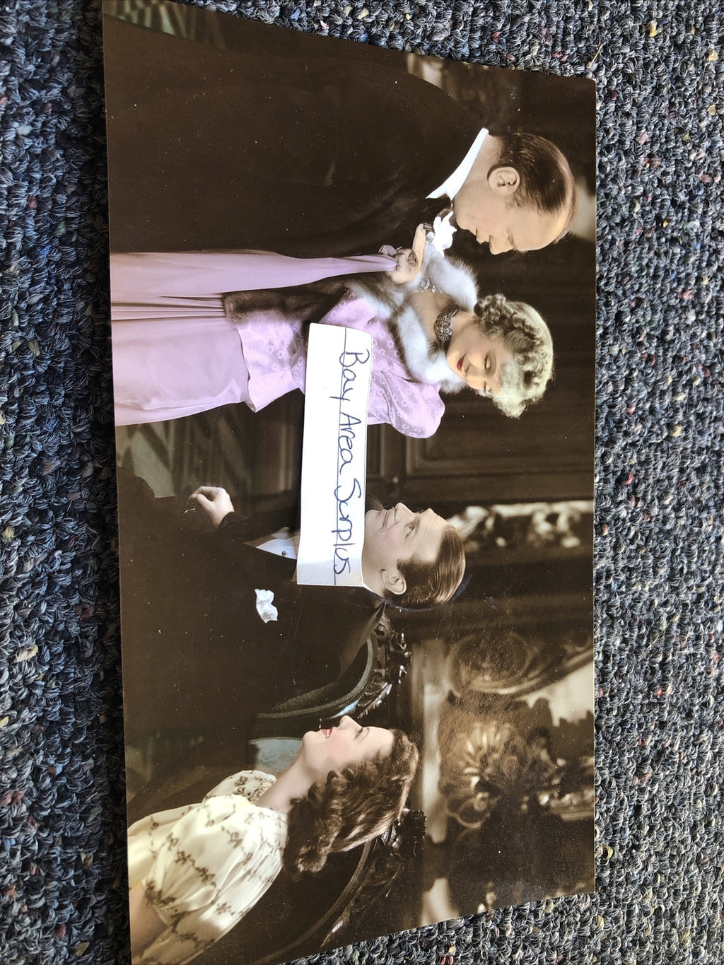 Rare Original Unpublished Photo Roland Young Billie Dove Janey Gaynor 8.5”x5”0