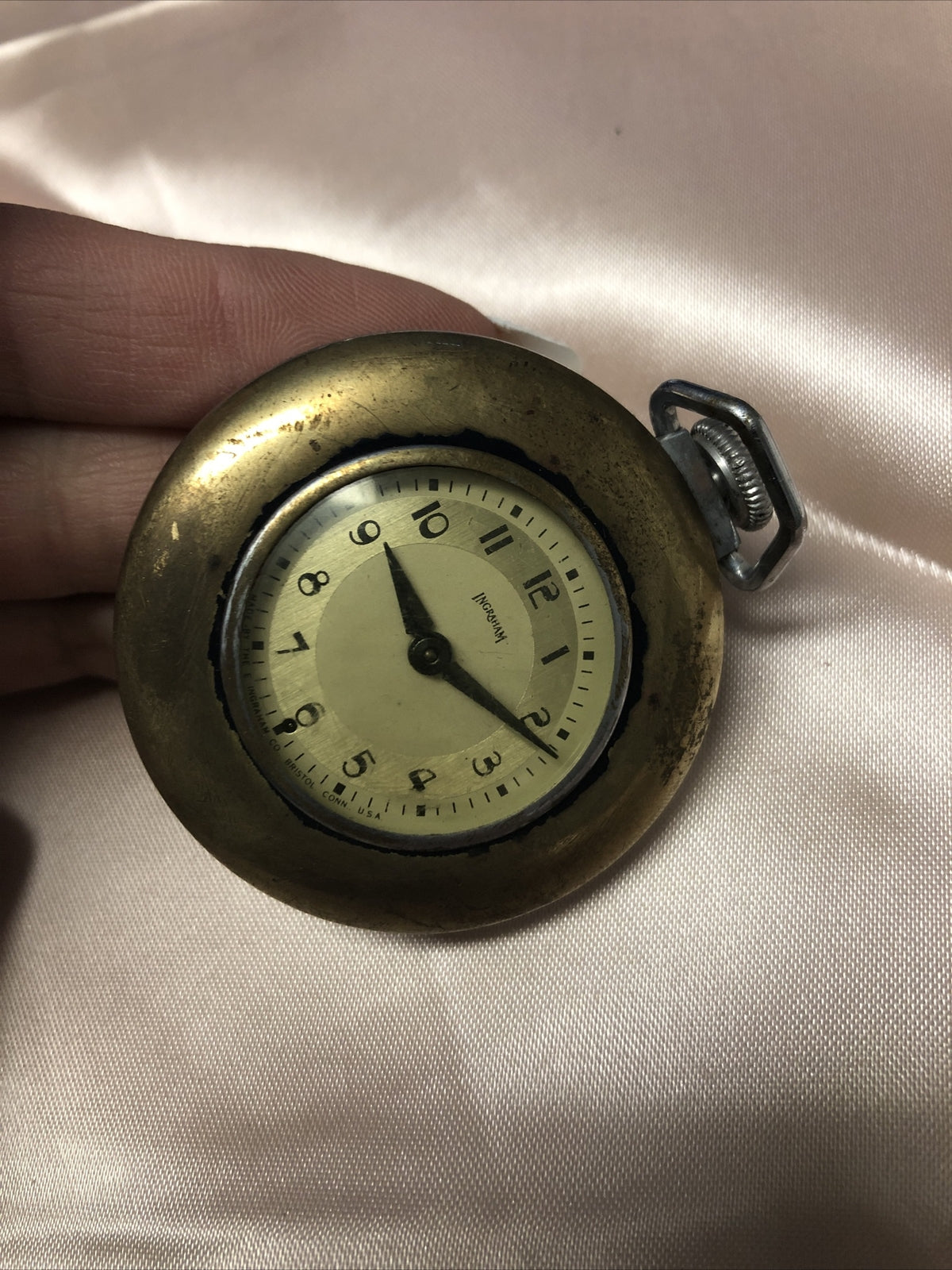 Antique Ingraham Pocket Watch Not Running2