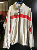 Mens Nike Full Zip Grey/Red Jacket Size XXL 2XL NOS0