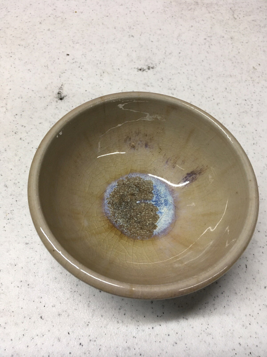 Vintage Painted Desert Pottery Display Dish Bowl1