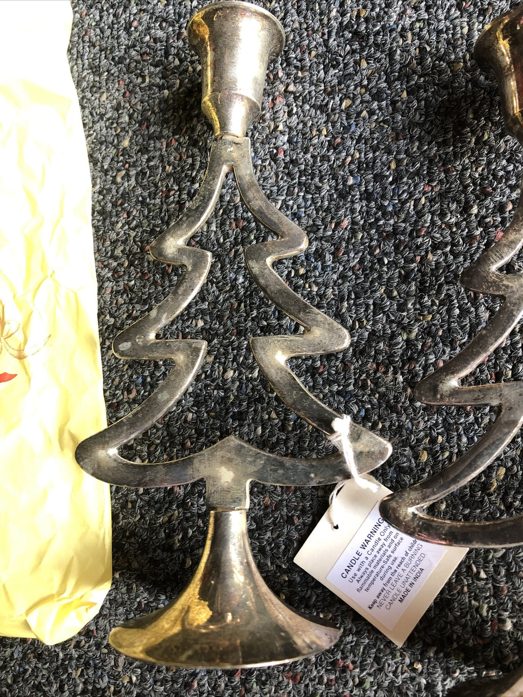 Hallmark Christmas Trees Metal Candle Holder Lot Of 31