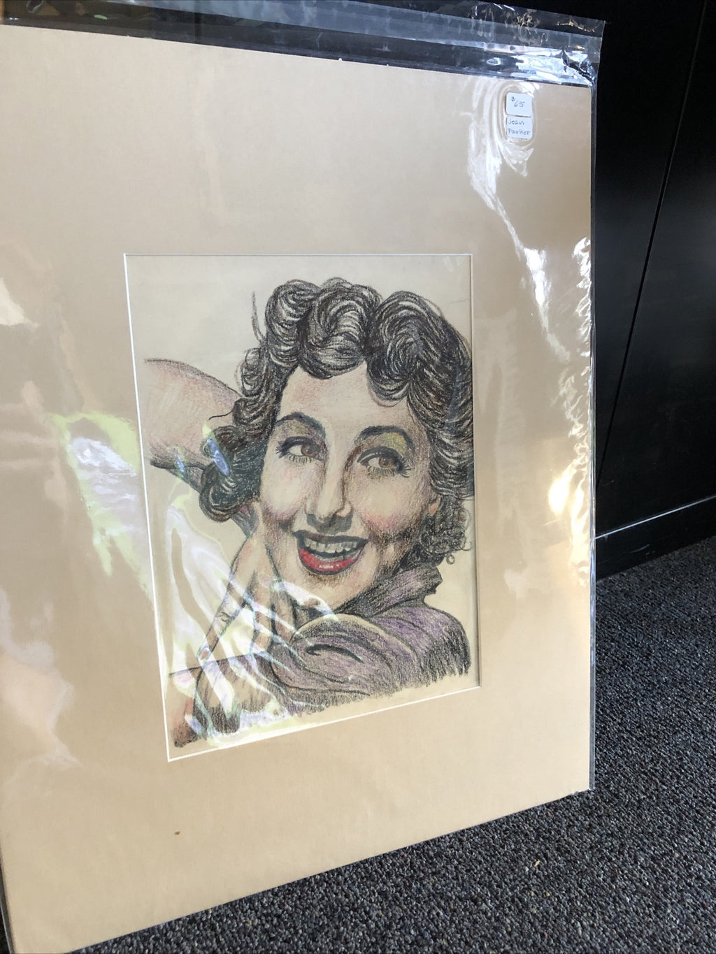 Hand drawn Frames Photo Of Jean Parker 20”X16”2
