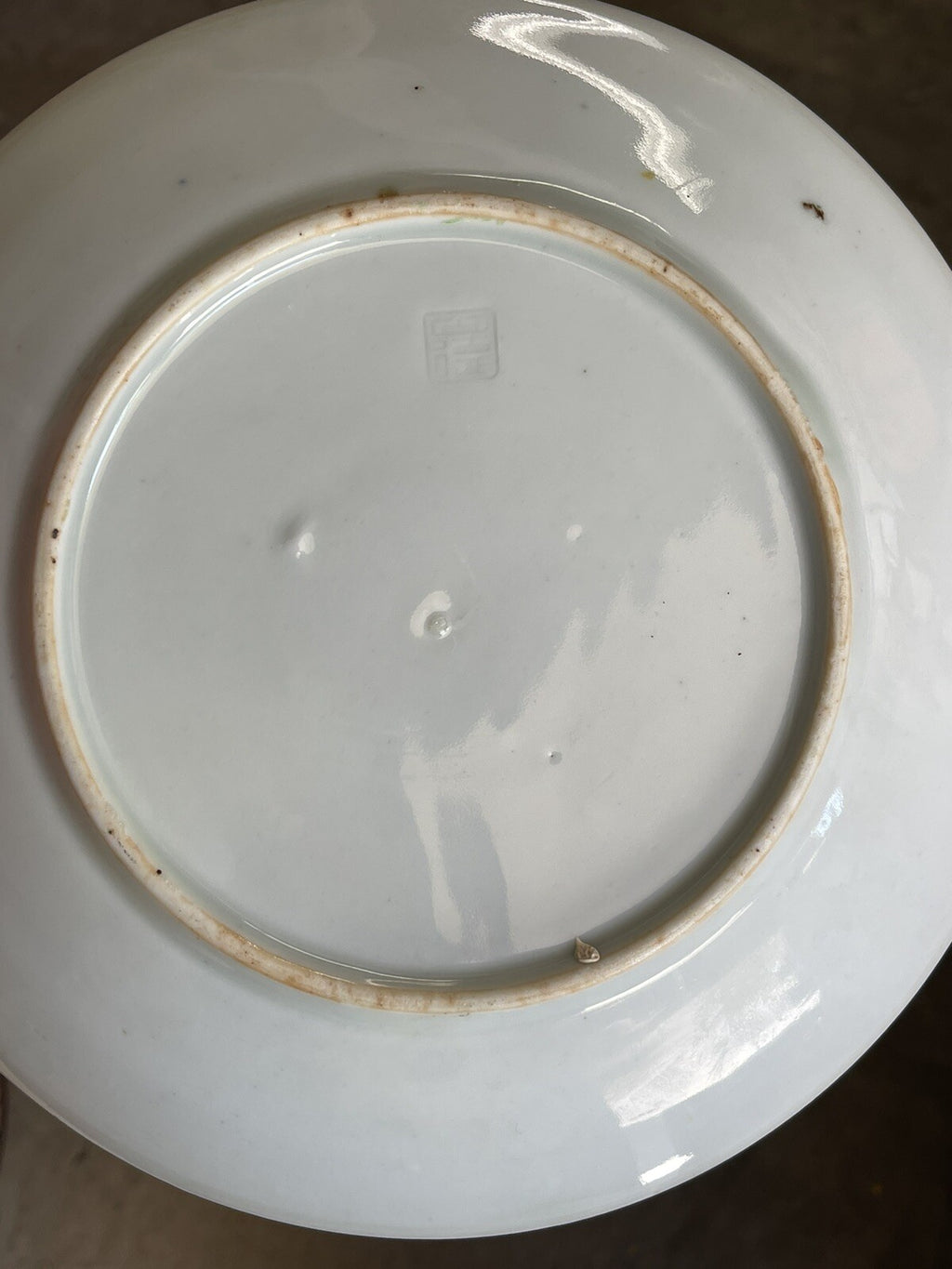 Antique Japanese Signed Pottery Enamel Plate8
