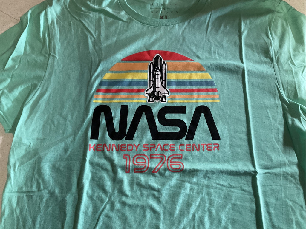 Rebels & Nomads NASA 1976 Kennedy Center T-SHIRT - SIZE XL ADULT - GENTLY2