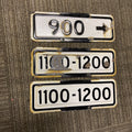 1950's San Francisco Vintage Porcelain Street Sign BLOCK NUMBERS Lot Of 30