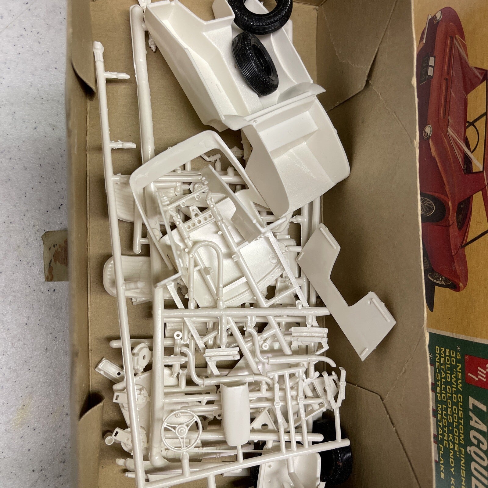 1960s RARE Amt 2170  69 COBRA Roadster Unbuilt Model Kit 3 Customizing Options2