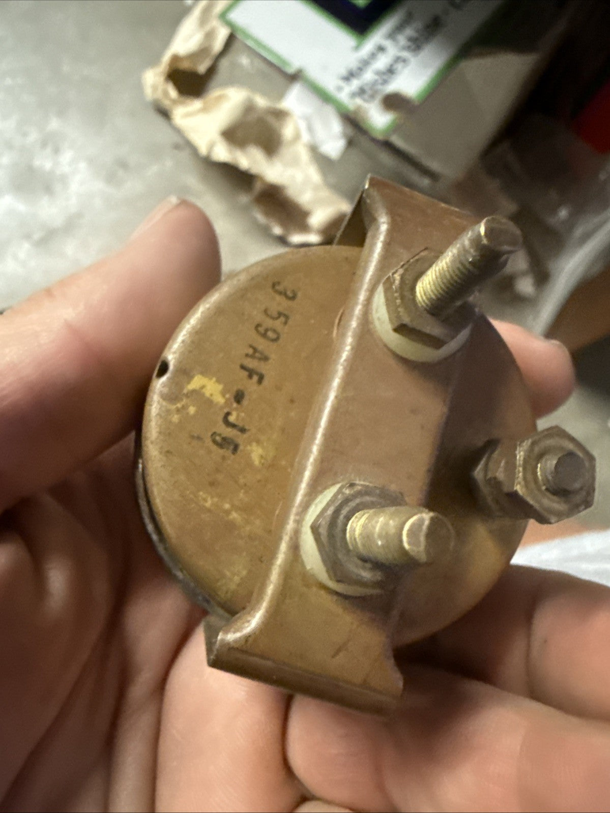 Vintage Stewart Warner mech Ampress gauge 1950s??3