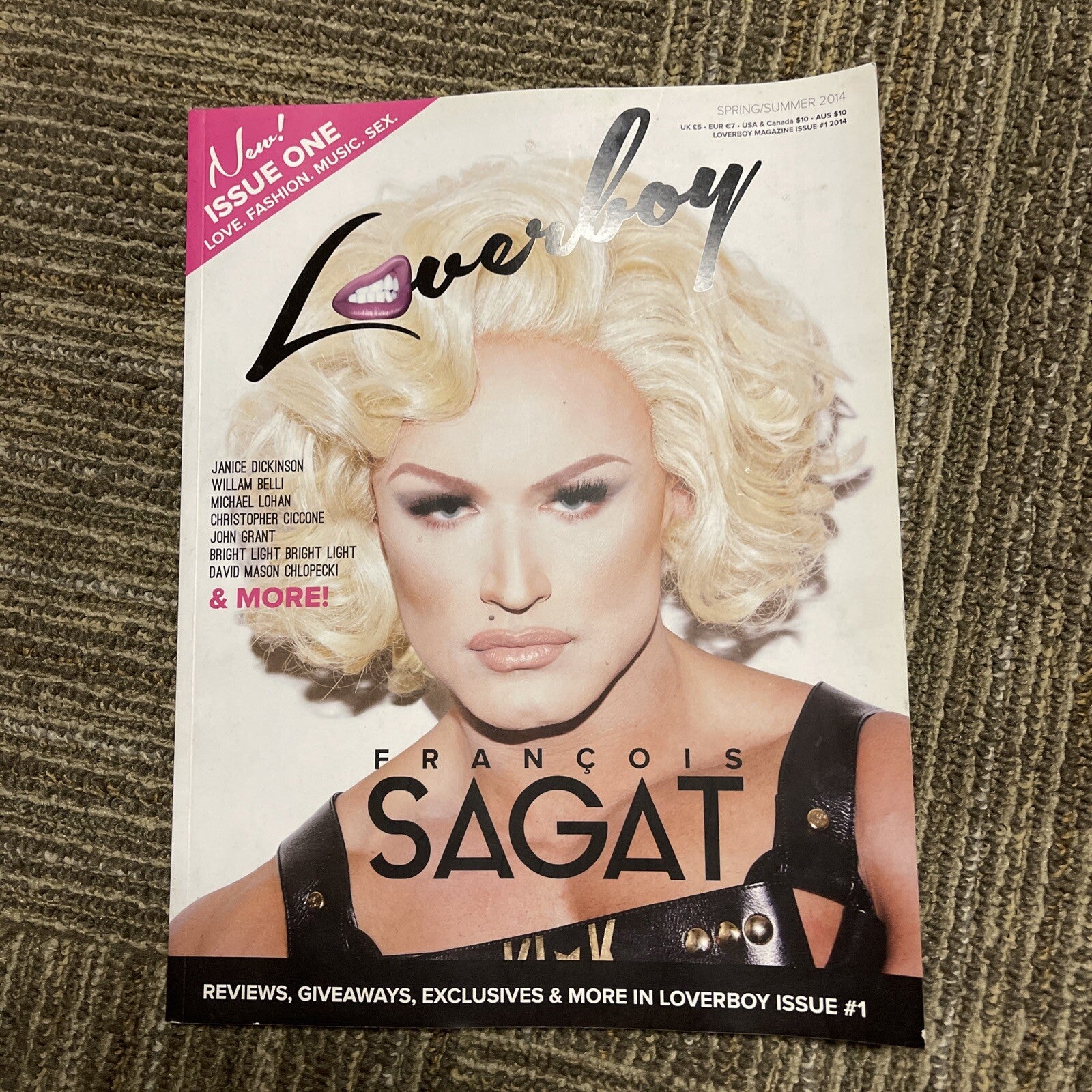 Loverboy Magazine #1 FRANCOIS SAGAT Love Fashion Music Sex Gay Interest0