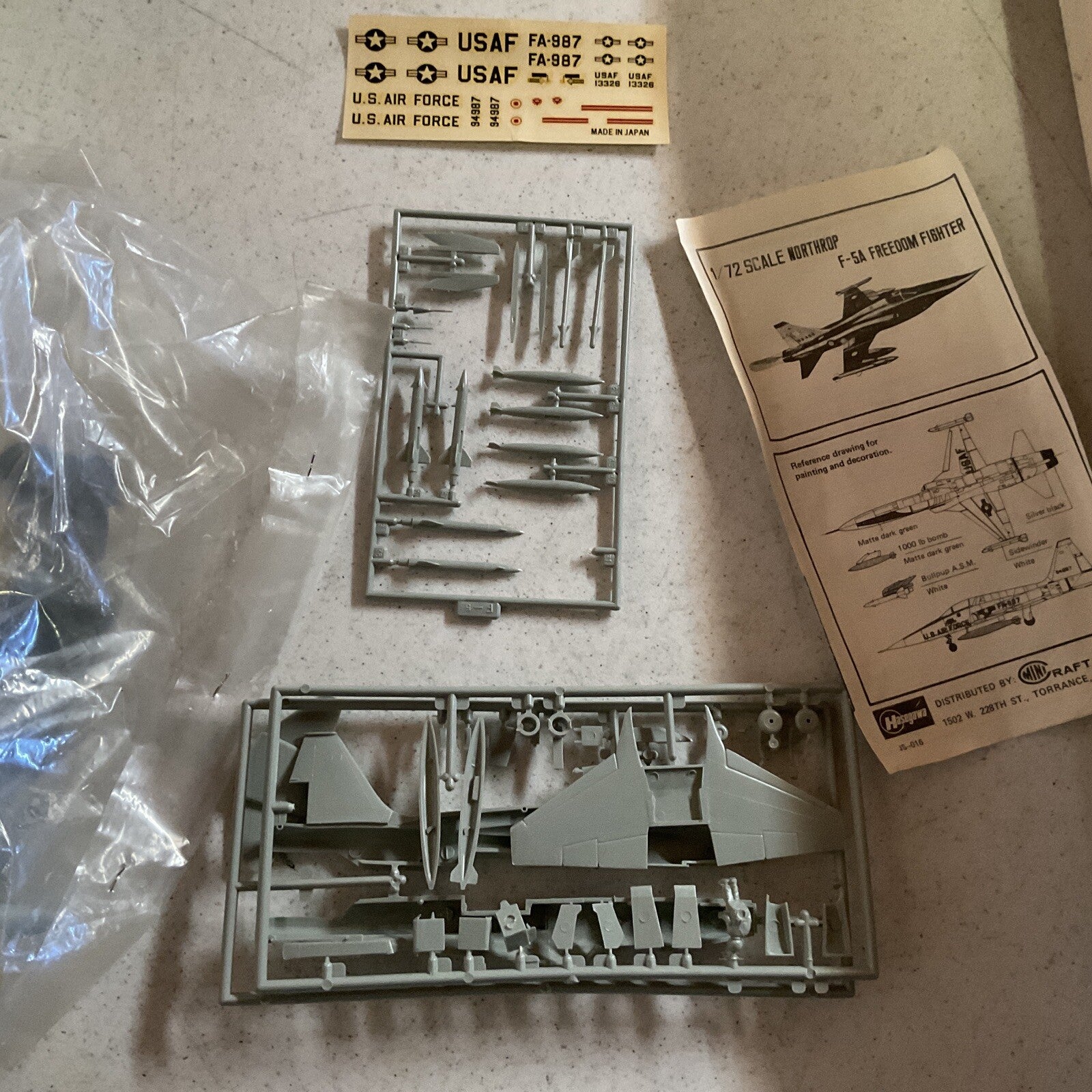 Lot Airplane Model Kit 1/172 Scale Mitsubishi G4MI F5A Freedom fighter, A6m2,6