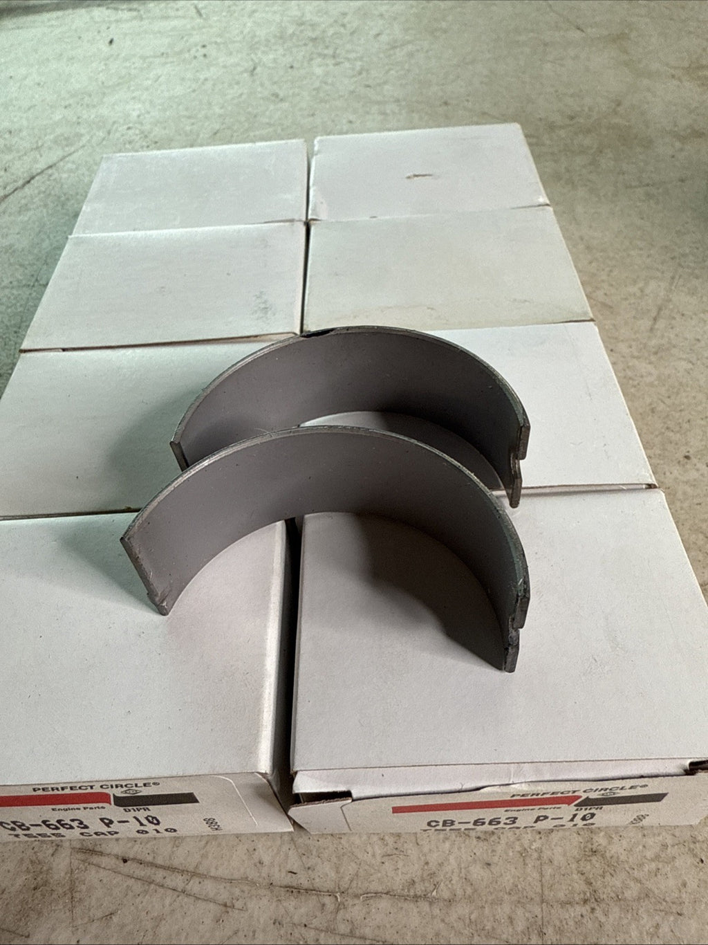 NOS 8 Pairs Perfect Circle CB-663 P-10 Engine Connecting Rod Bearings2