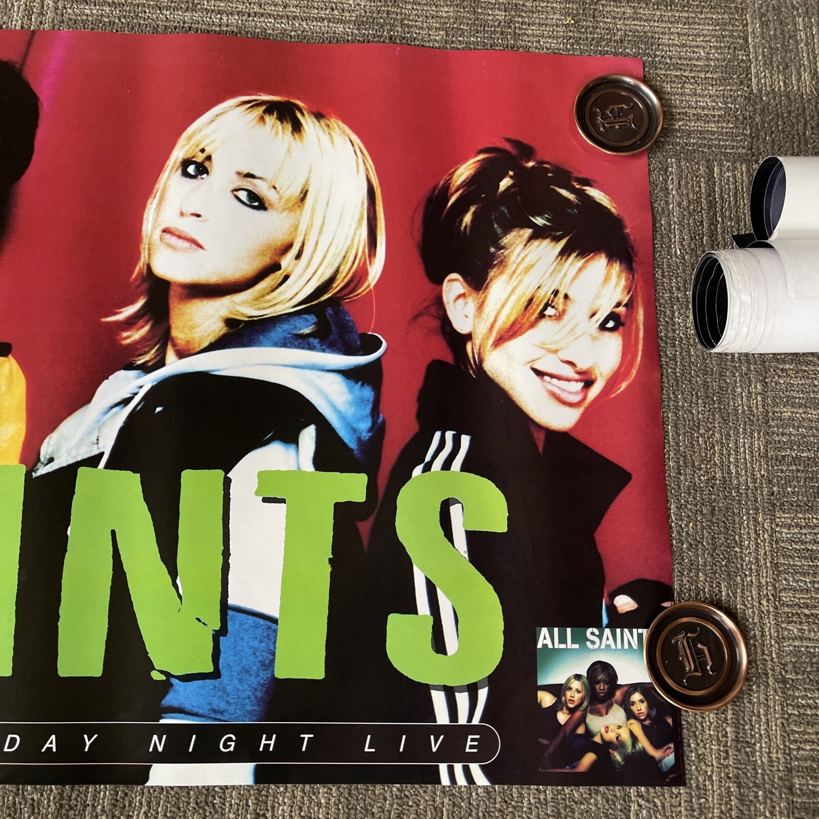 1998 ALL SAINTS MUSIC ALL SAINTS Record Store Promo Poster 24” X 48” #365