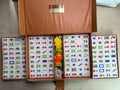 VINTAGE MAH JONGG SET 162 TILES with Travel  CASE , NICE Set , Mahjong0