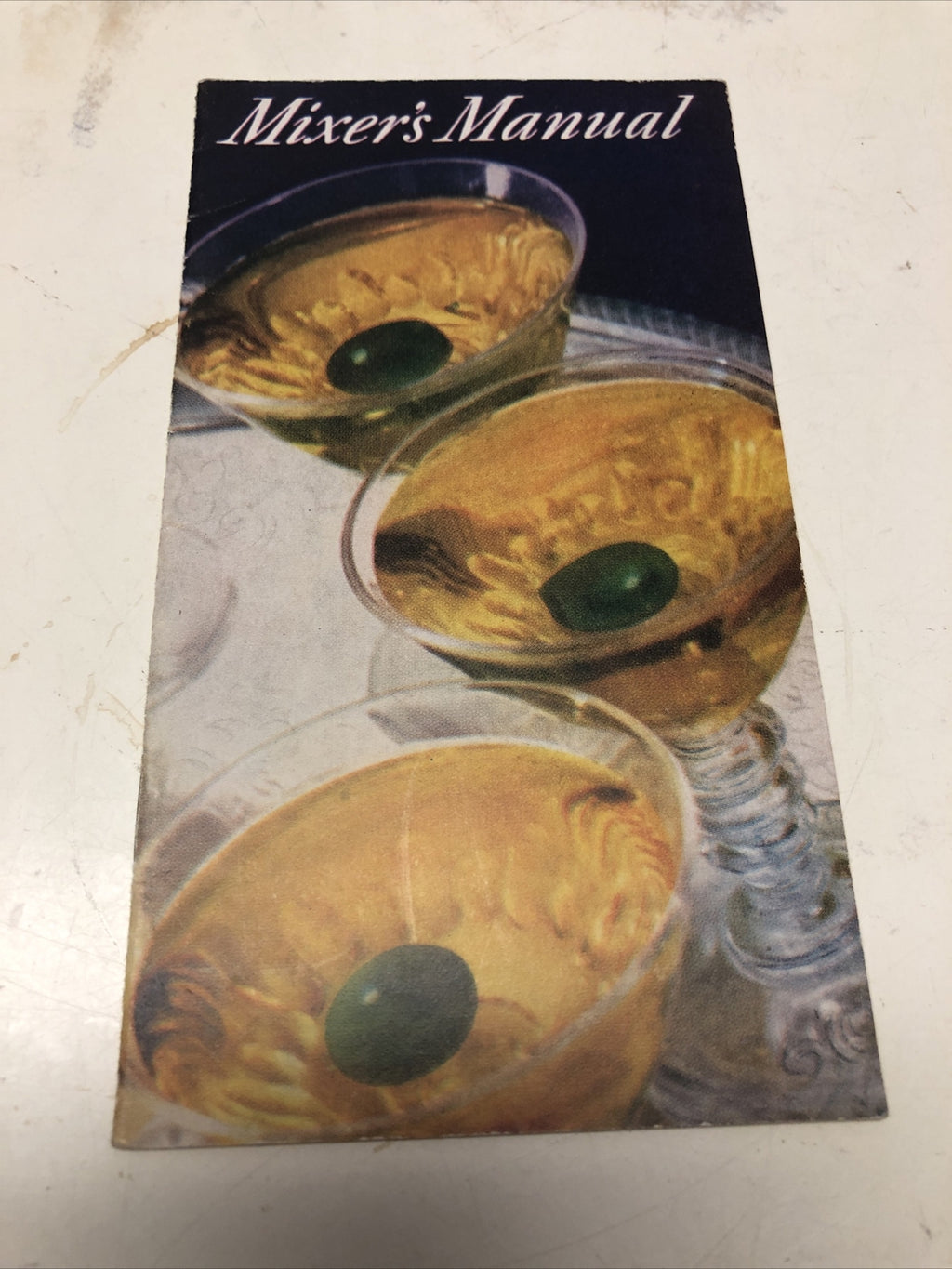 Vintage Black And White Mixer Manual Cocktail Spirits Alcohol Booklet  6x3.5"0