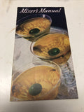 Vintage Black And White Mixer Manual Cocktail Spirits Alcohol Booklet  6x3.5"0