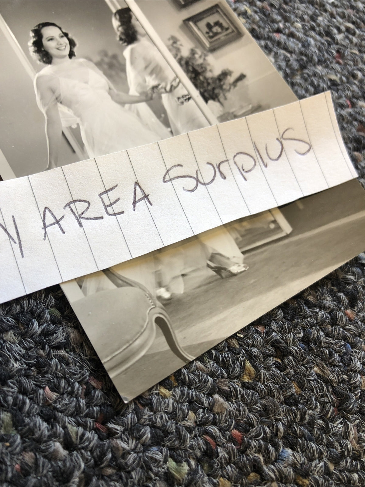 RARE Original Photo Of MERLE OBERON Candid Shot 4”x2.5”2