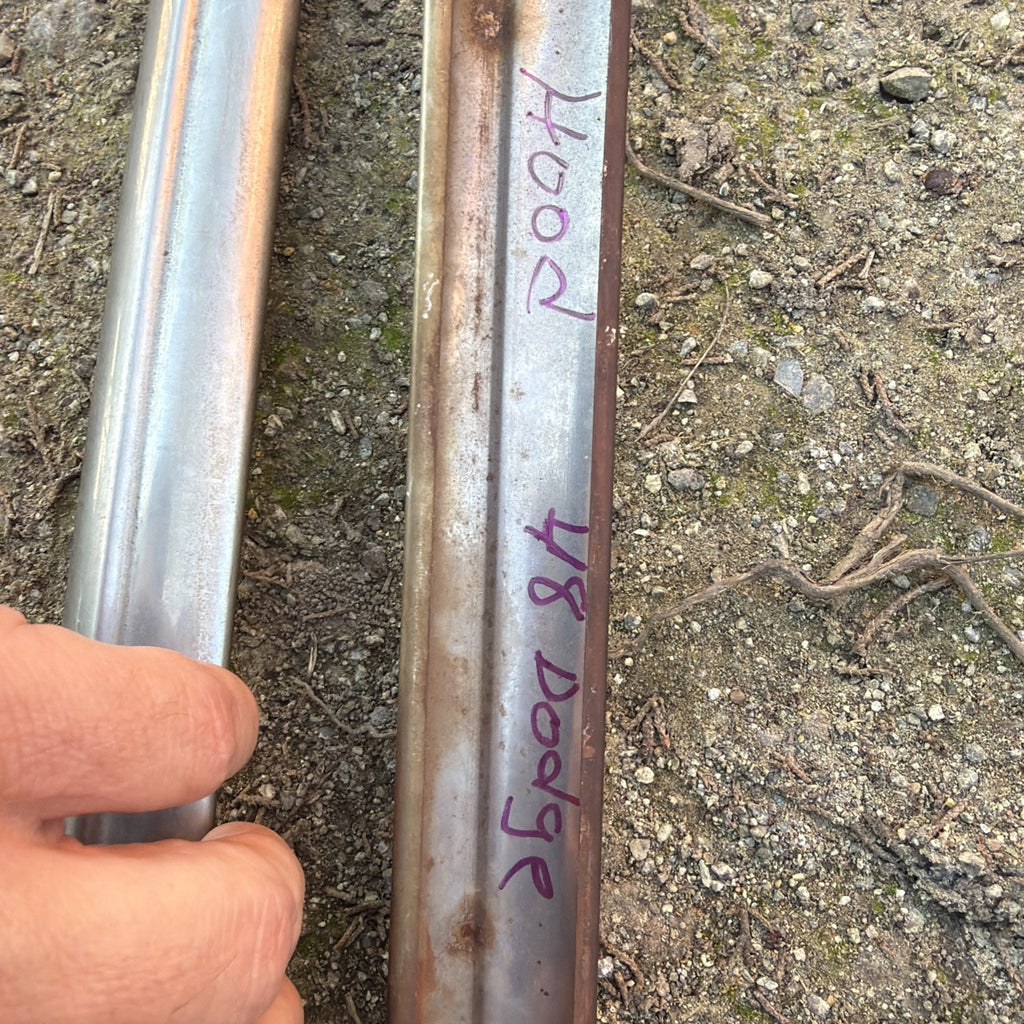 1948  DODGE 4-DOOR SEDAN DRIVER HOOD  MOLDING TRIM,  ORIGINAL PART9