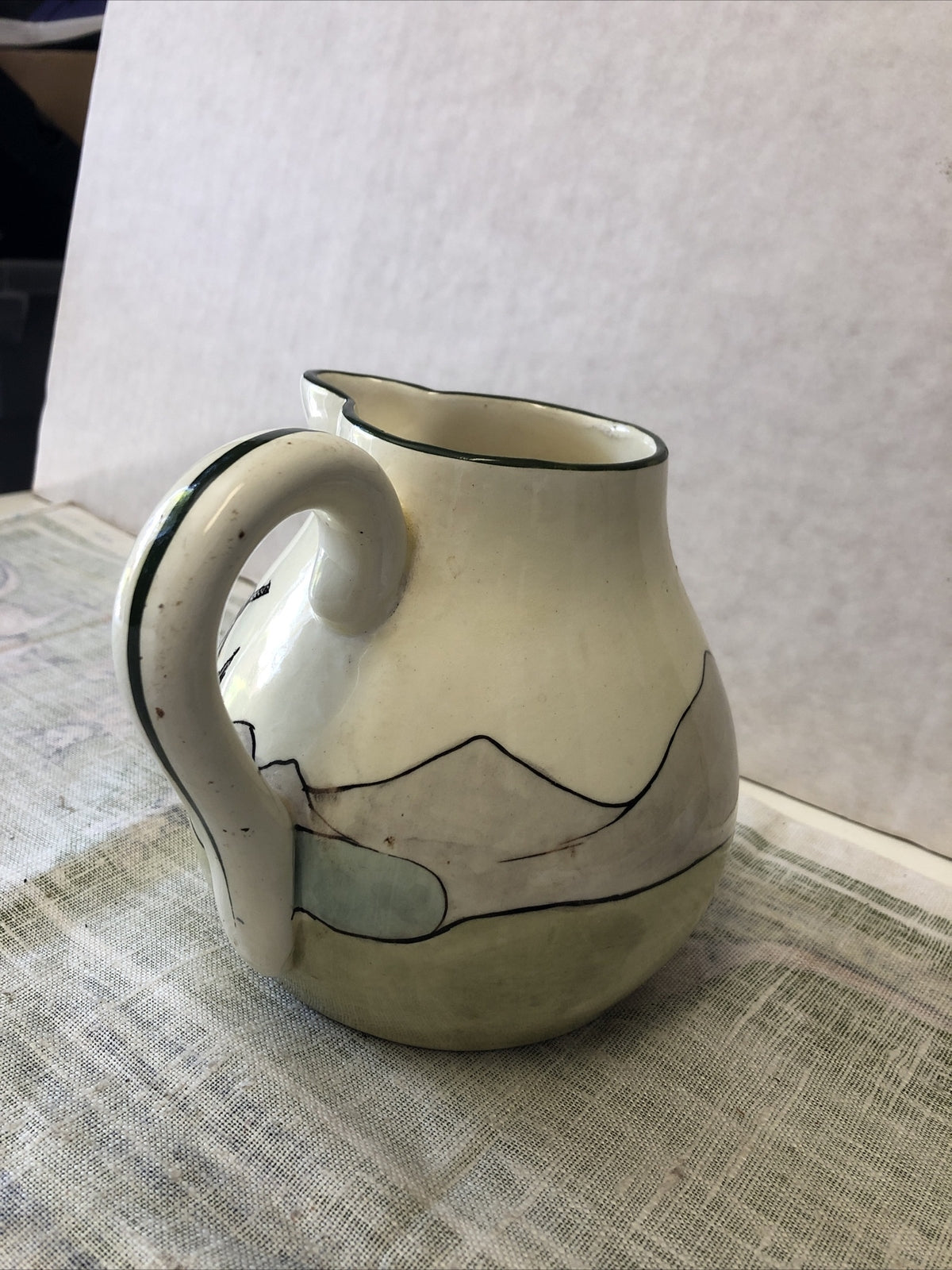 Vintage Haag Creamer Pitcher Made in Austria 5”x6”1