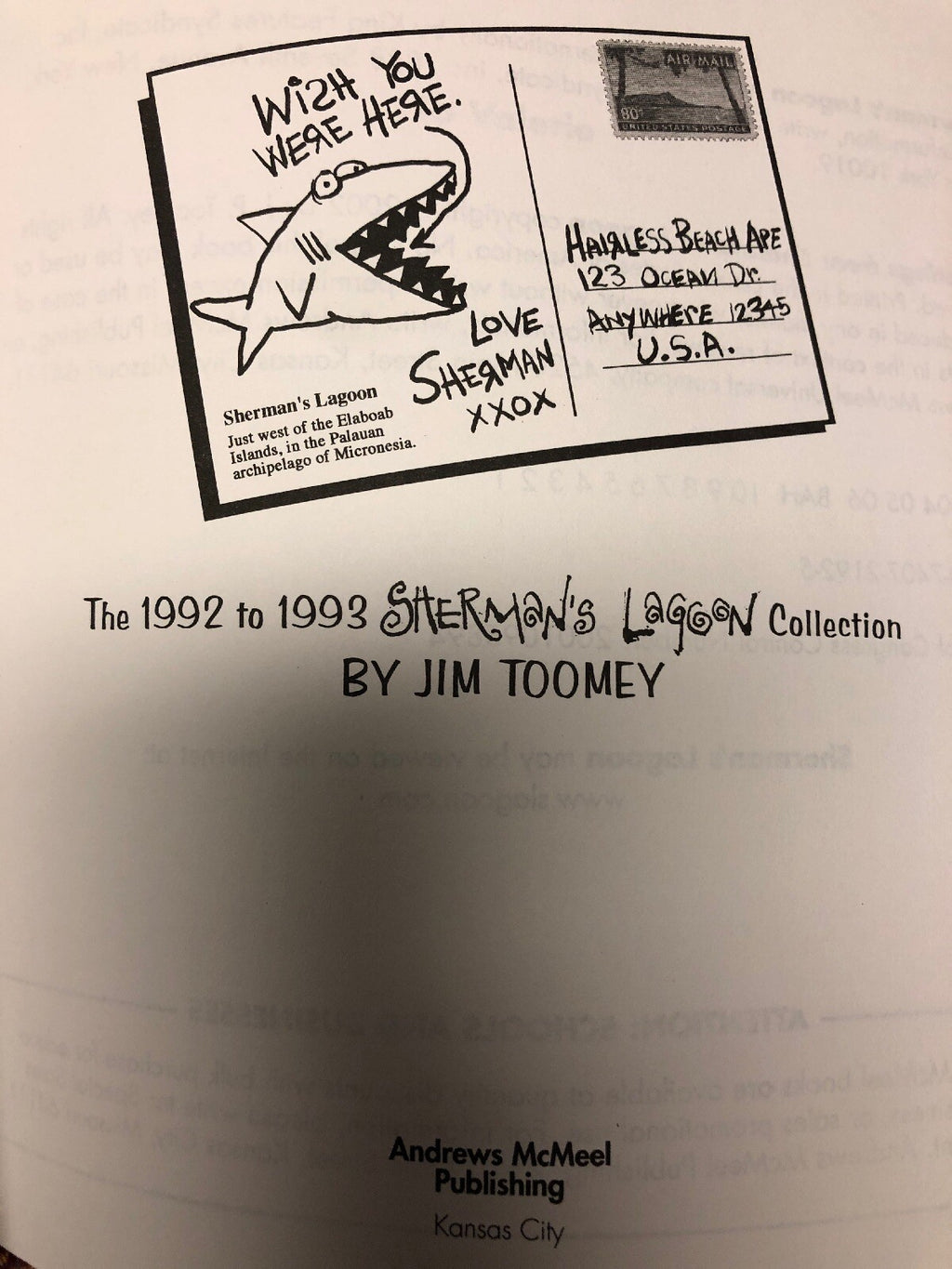 Greetings from Sherman s Lagoon  The 1992-1993 Sherman s Lagoon Comic Jim Toomey6