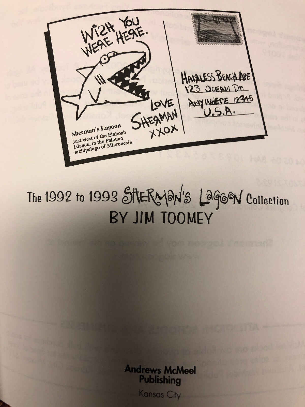 Greetings from Sherman s Lagoon  The 1992-1993 Sherman s Lagoon Comic Jim Toomey6