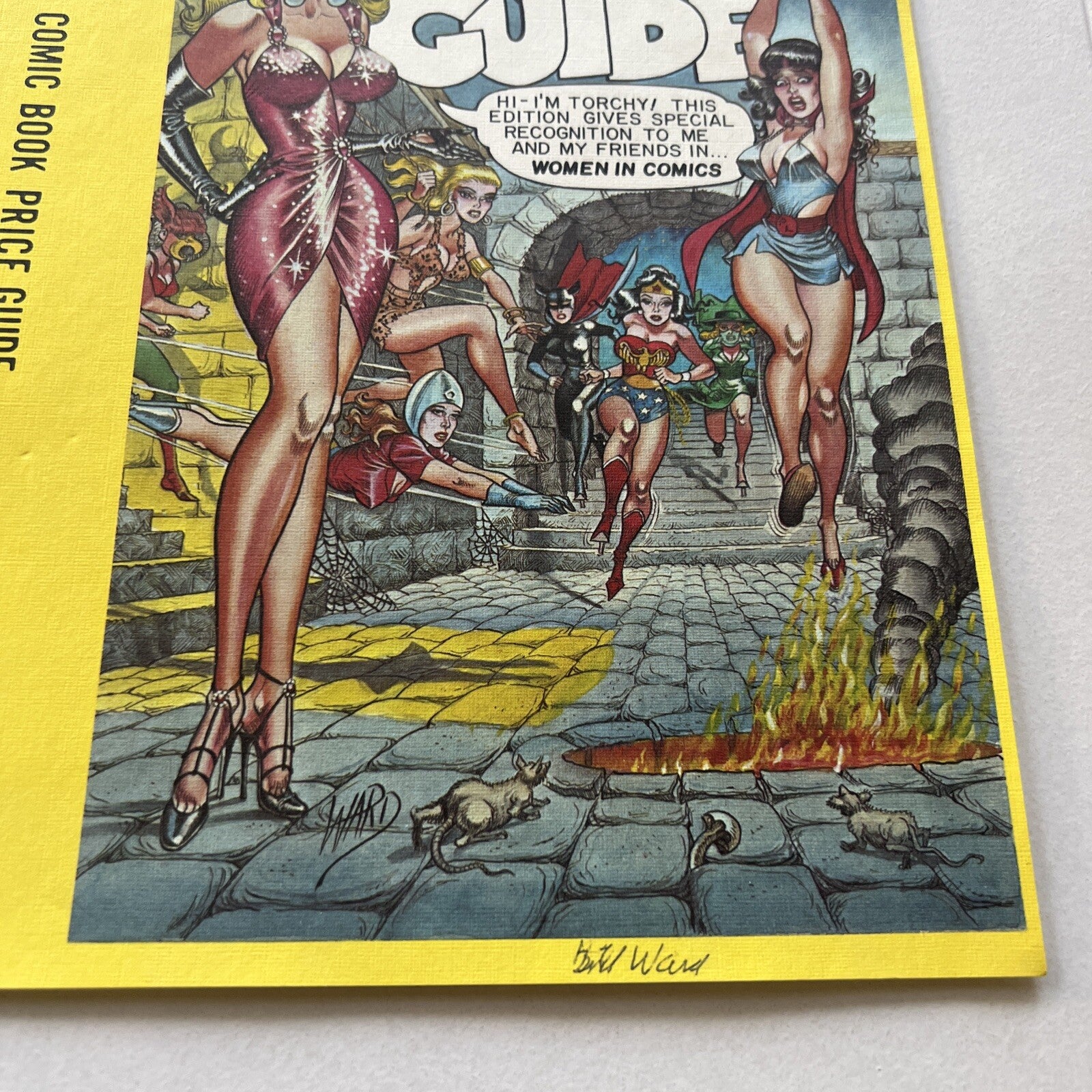 The Comic Book Price Guide No. 8 Cover Page Signed by Bill Ward1