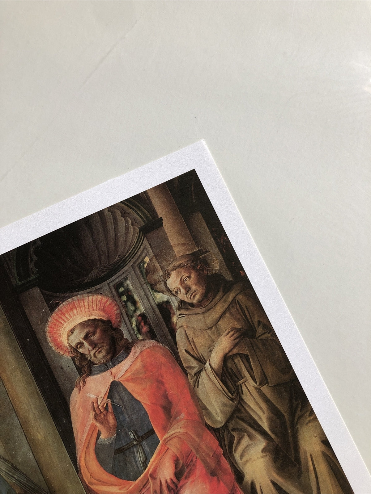 Filippo Lippi Art Print Madonna In Trono Col Bambino 17”x11”3