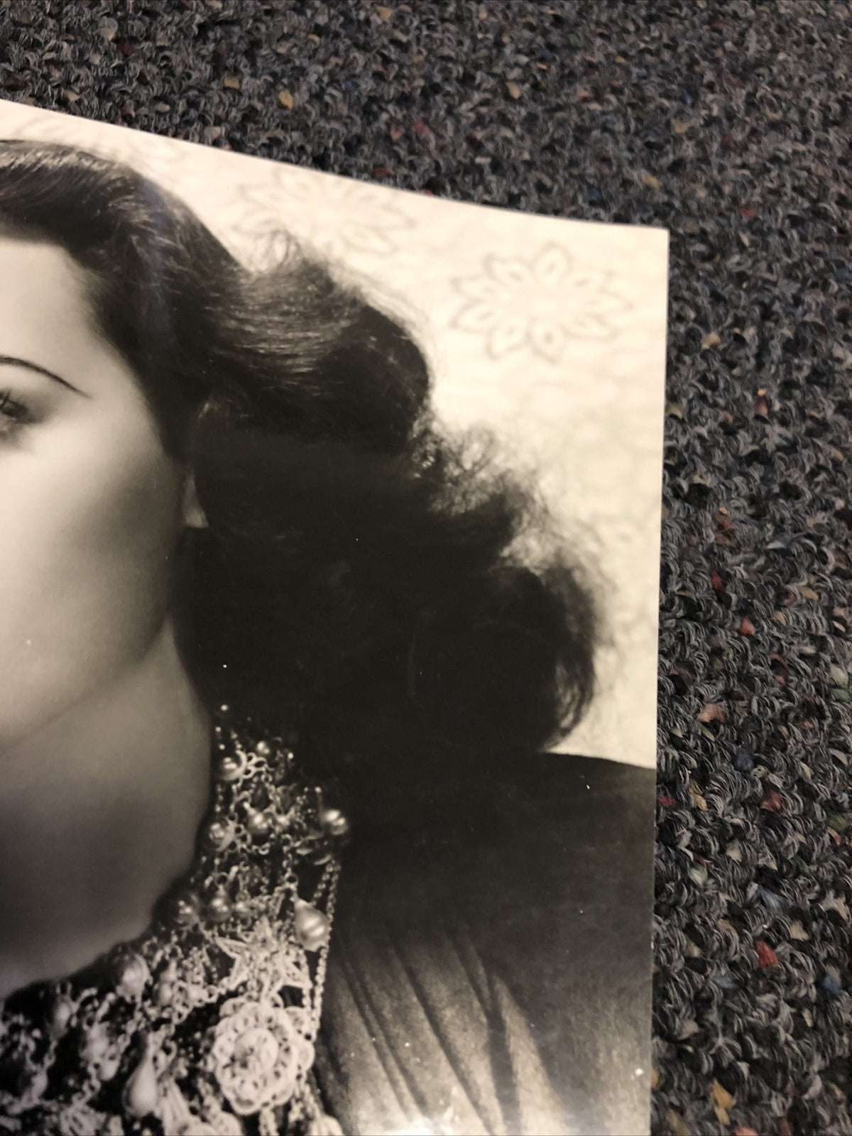 Rare Original Unpublished Photo Of Hedy Lamarr Glamour Shot 9”x6.5”3
