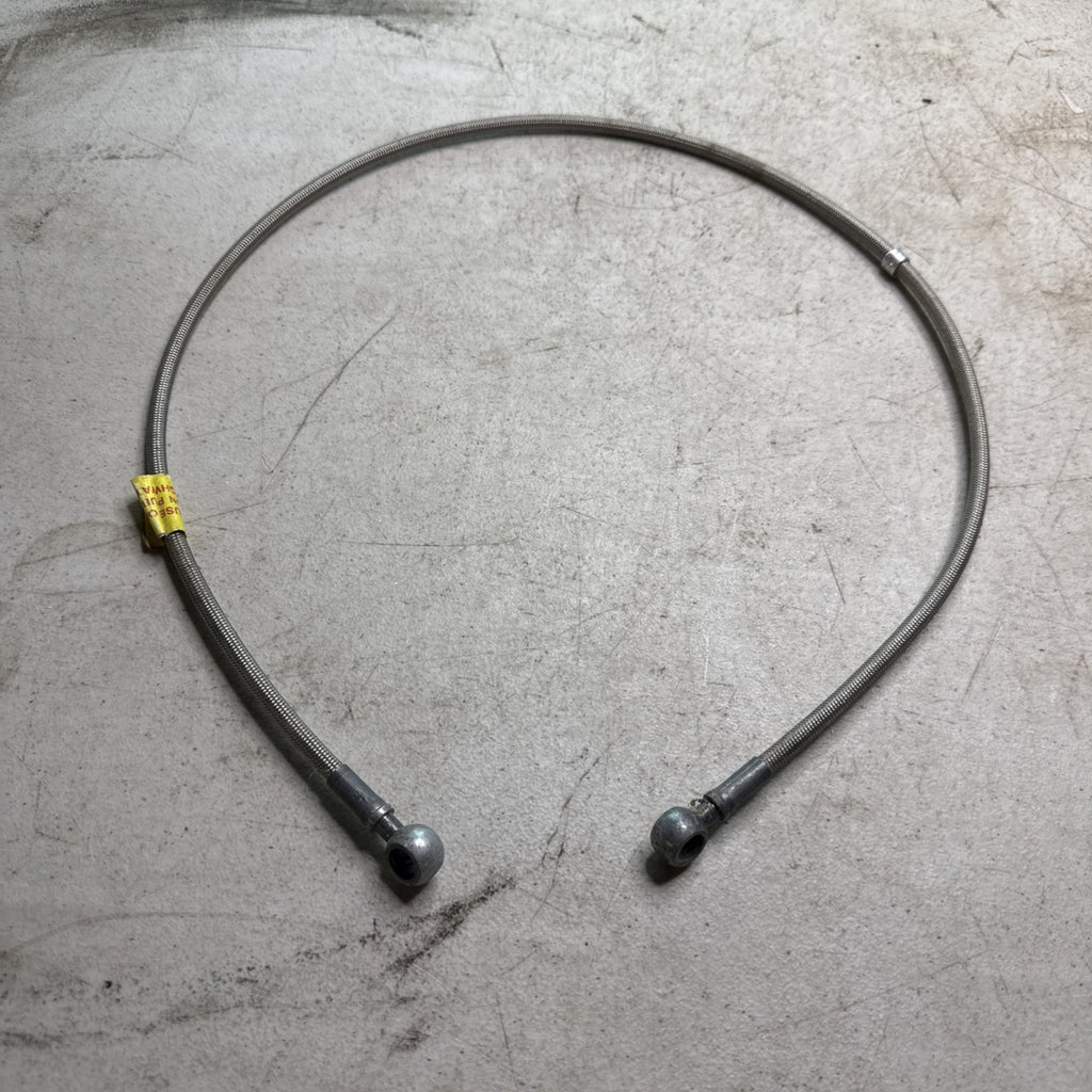 Vintage Earls 24” Stainless Steel Braided Hoses w/ Banjo Fittings Scta Racing1