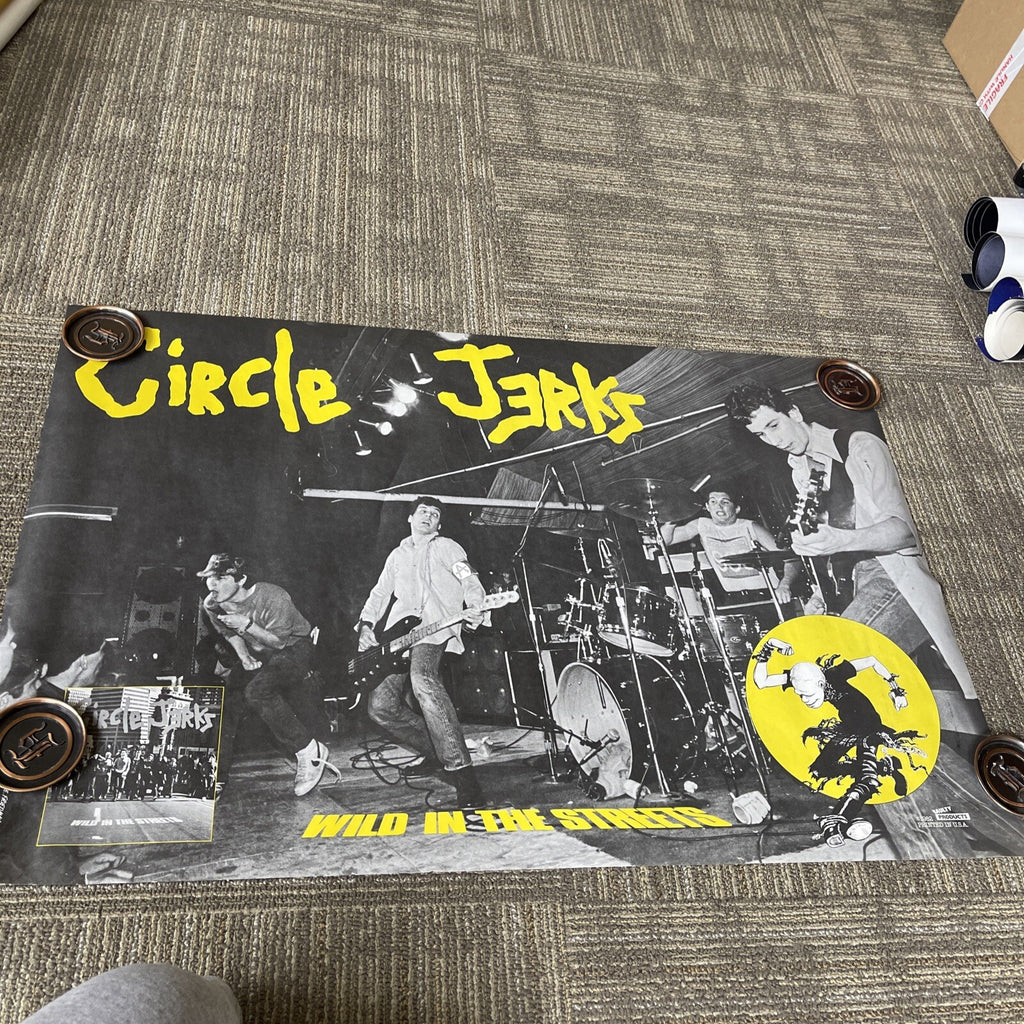 #67 1982 Circle Jerks Record Store Promo Poster Original Very Rare 36 X 24”0