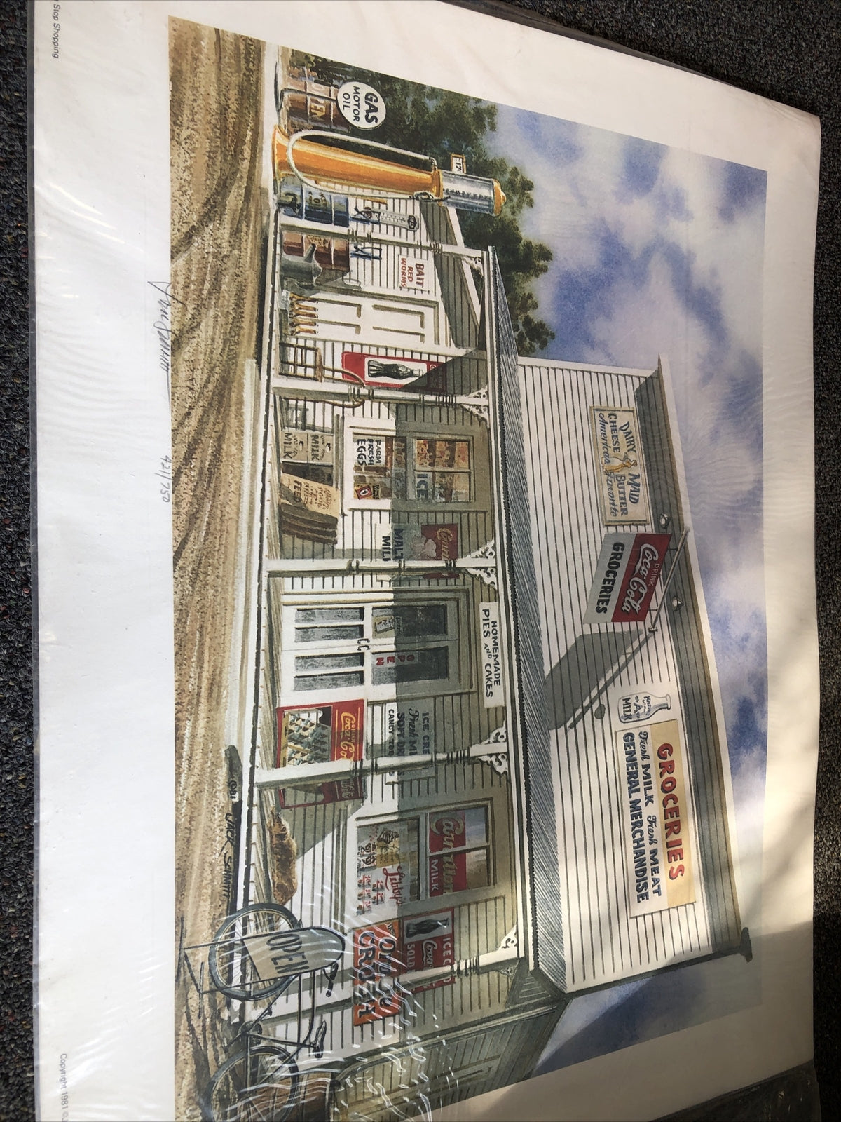 Rare Vintage One Stop Shopping Signed By Jack Schmitt Limited Editions 421/7503