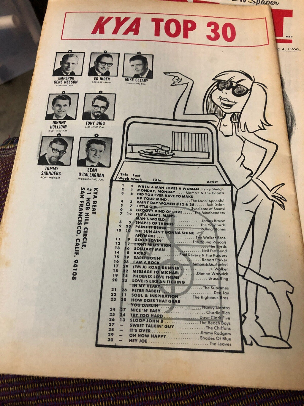 KYA BEAT Vol 1 #44 Herman Set For Us Tour, Beau Brummels sue 1966 TEEN NEWSpaper1