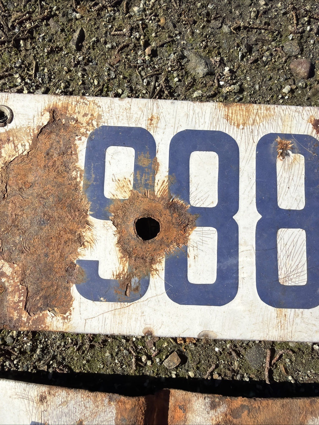 1920s California License Plate Porcelain ALL ORIGINAL  Set 100+ Years Old5