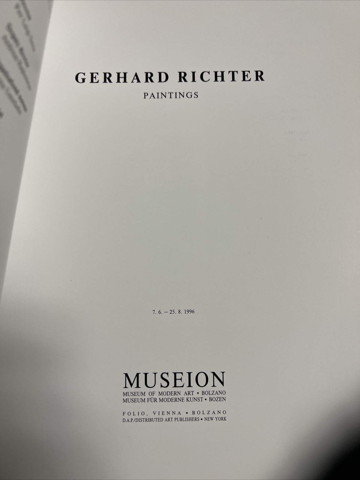 Gerhard Richter Museion Paintings Art Book2
