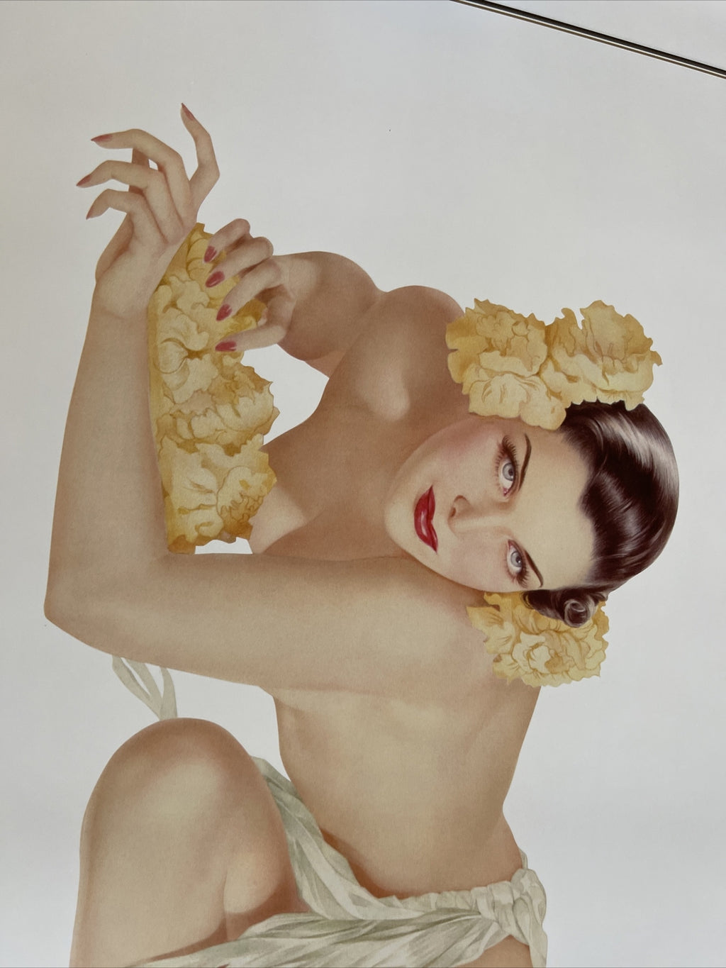ALBERTO VARGAS 1996 Temptation Art  LITHOGRAPH Poster 24” X 36”1