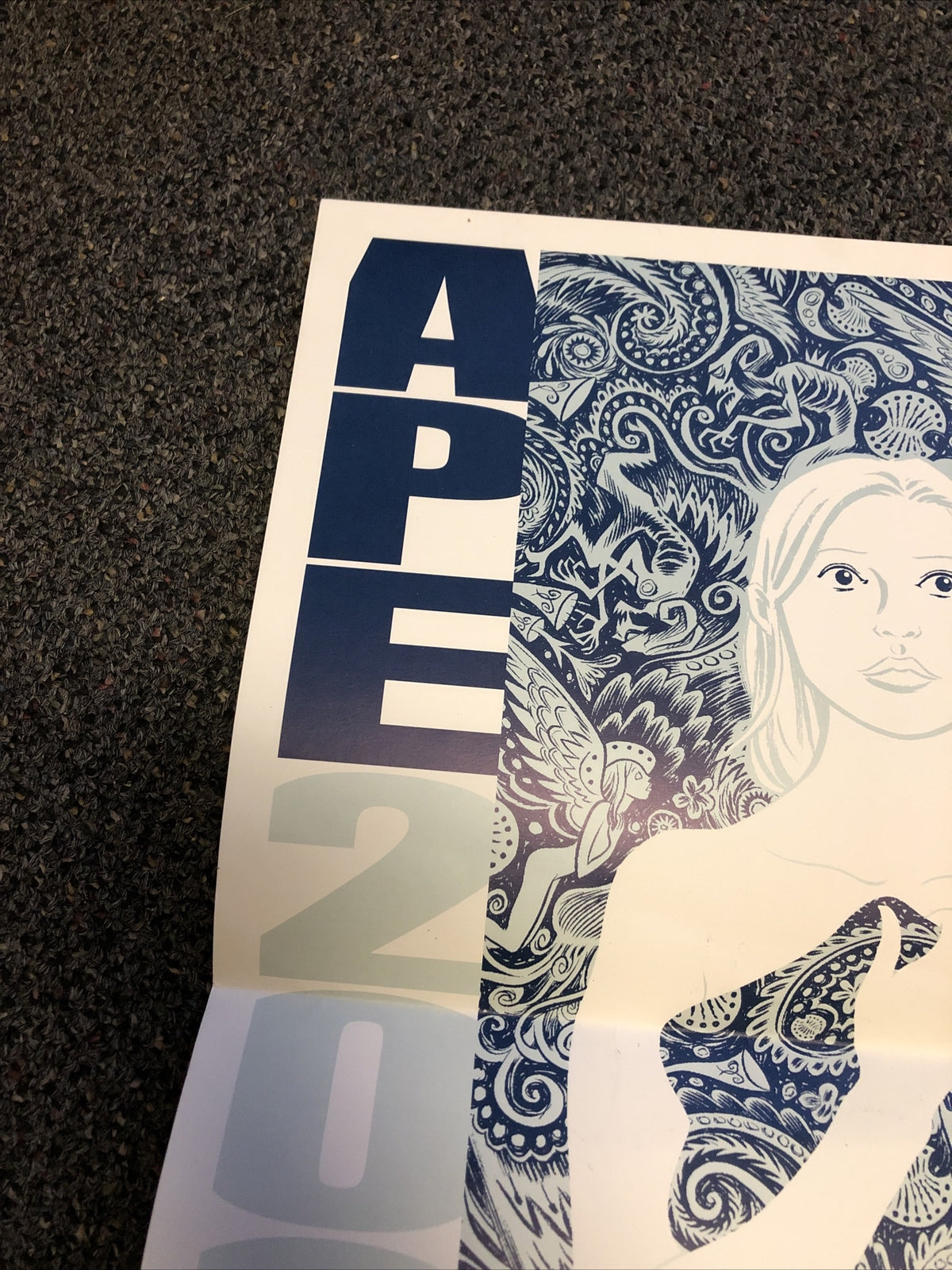 Vintage 2003 APE Comic Con Promo Poster Alternative Press Expo 19”x13.5”4