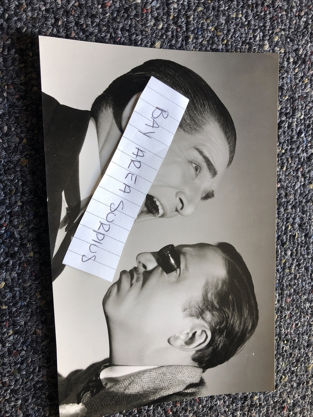 RARE Original Photo Of Edward Everett Horton & Micha Aver 7.5”x5”0