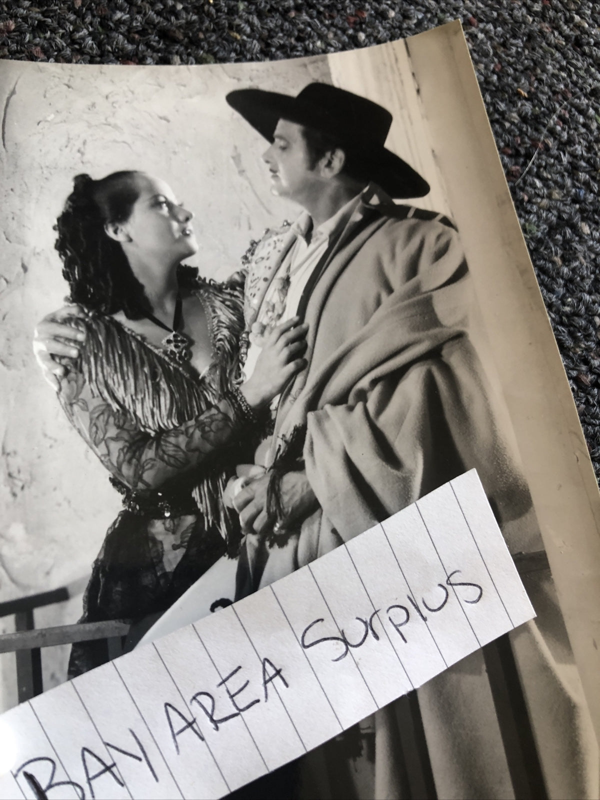RARE Original Photo Of MERLE OBERON Candid Shot 9”x4.5”5