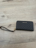 Michael Kors Jet Set Travel Large Wallet Phone Case Logo Black0