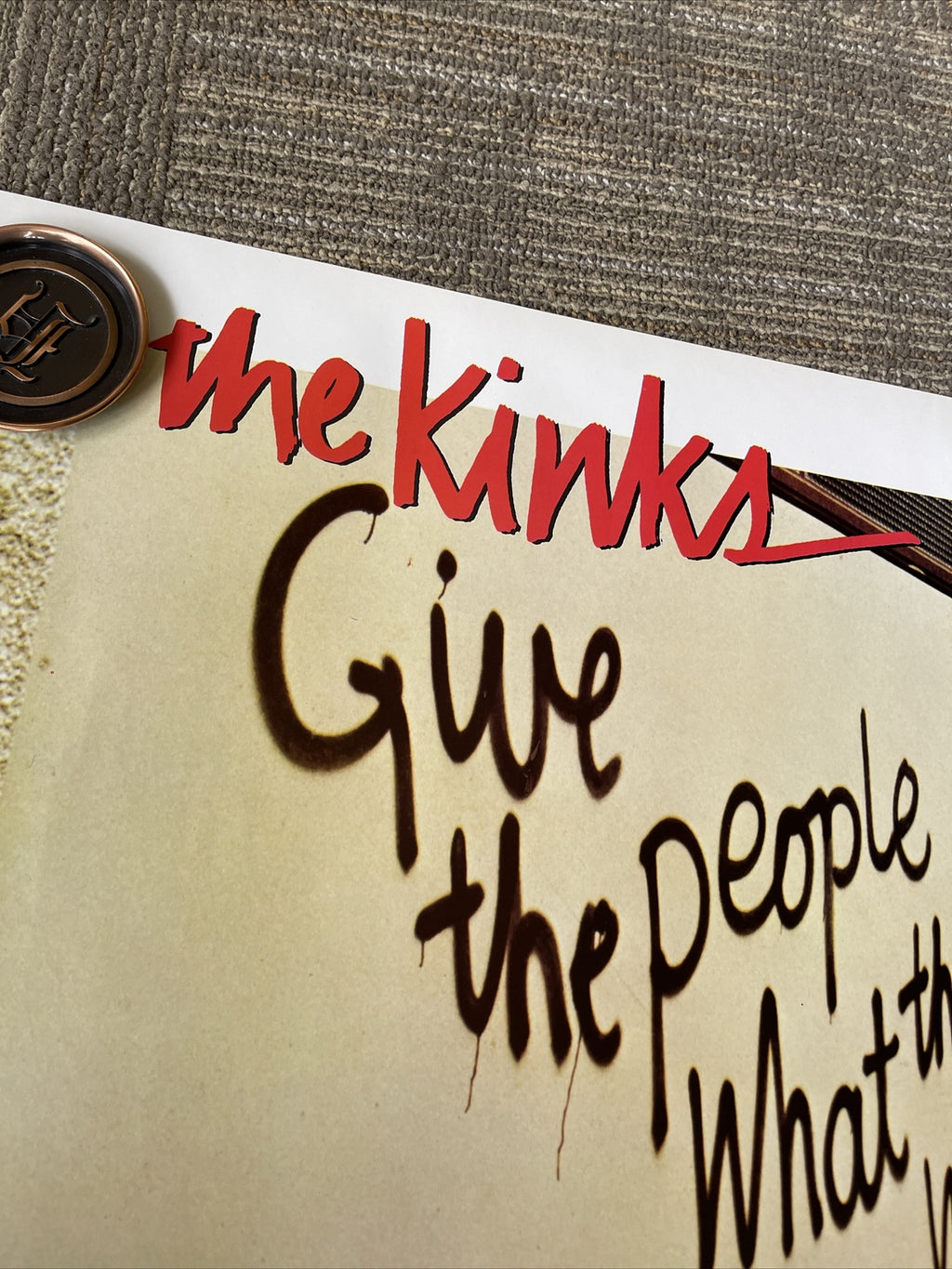 #148 1981 THE KINKS Record Store Promo Poster 24” X 34”3