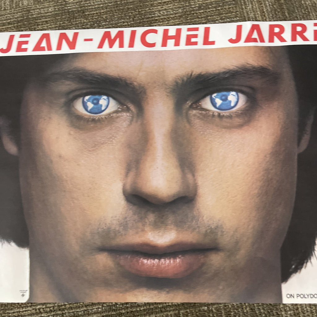#160 1981 Jean-Michel Jarre Record Store Promo Poster PolyGram 33” X 20”2
