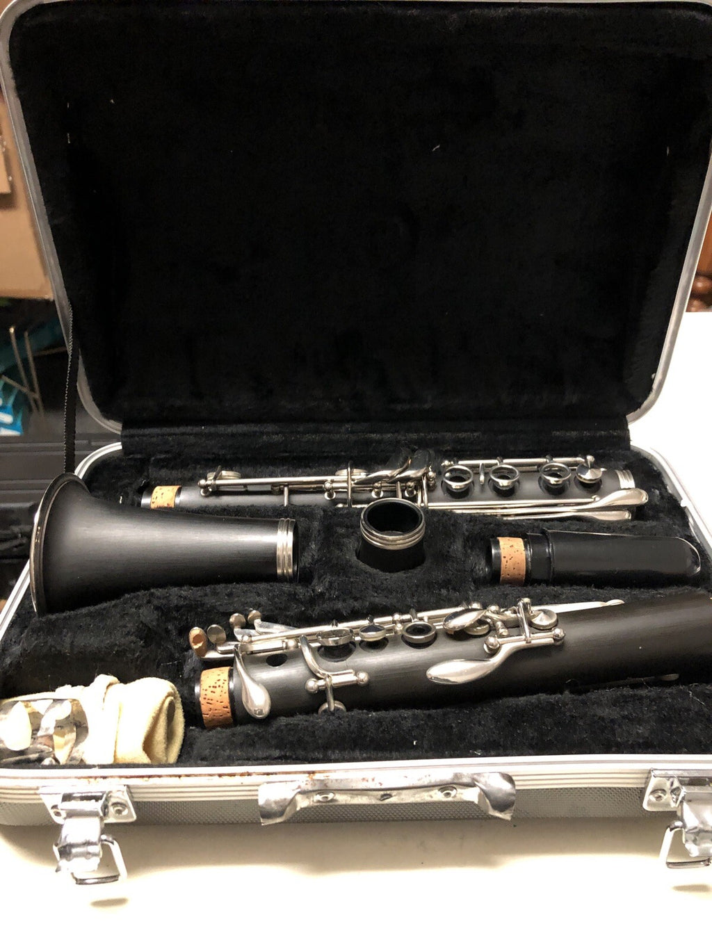 A6 Vintage Nice Selmer Bundy Resonite Plastic Clarinet W/ Case, 1970s1