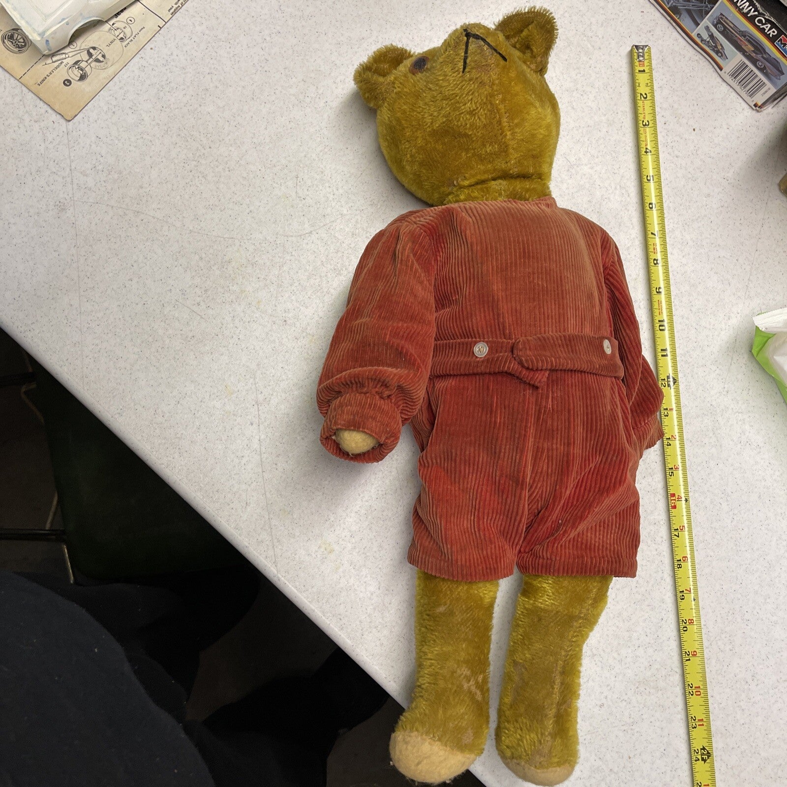 antique Early 24” Winnie The Pooh Bear teddy bear2