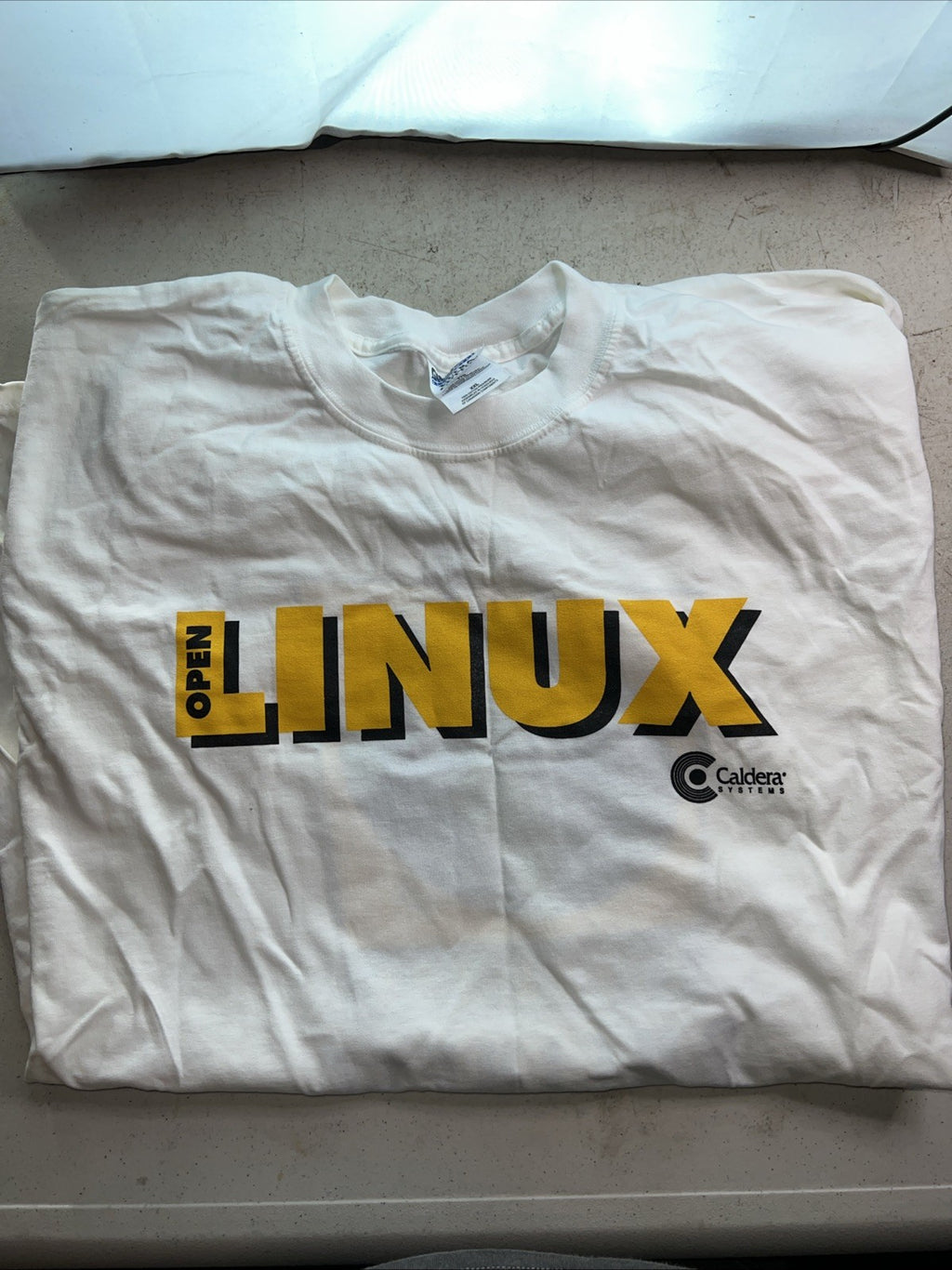 Vintage Caldera Systems “Open Linux / Linux for Business” T-Shirt XXL 90s Promo0