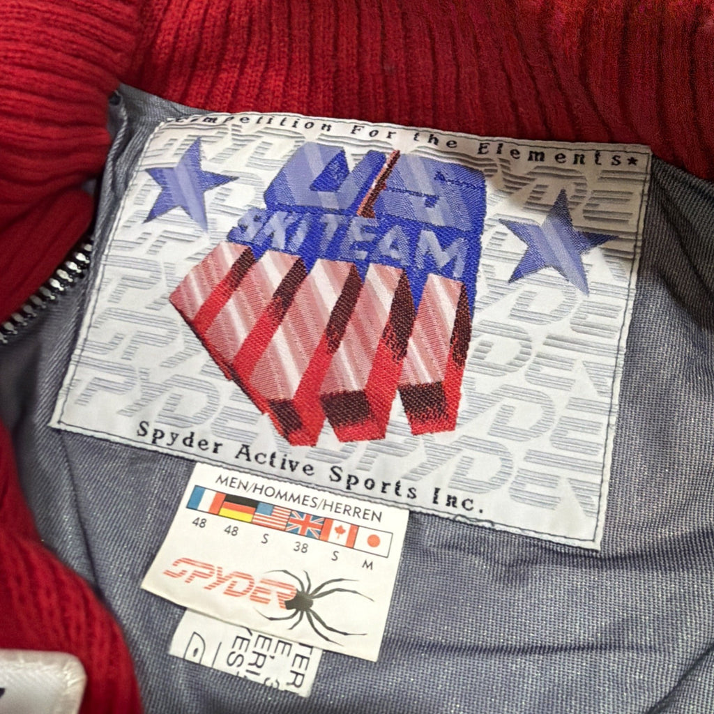 1999 US Ski Team Jacket 1999 Sweater Sz Small Red Blue Snowboard Quarter Zip5