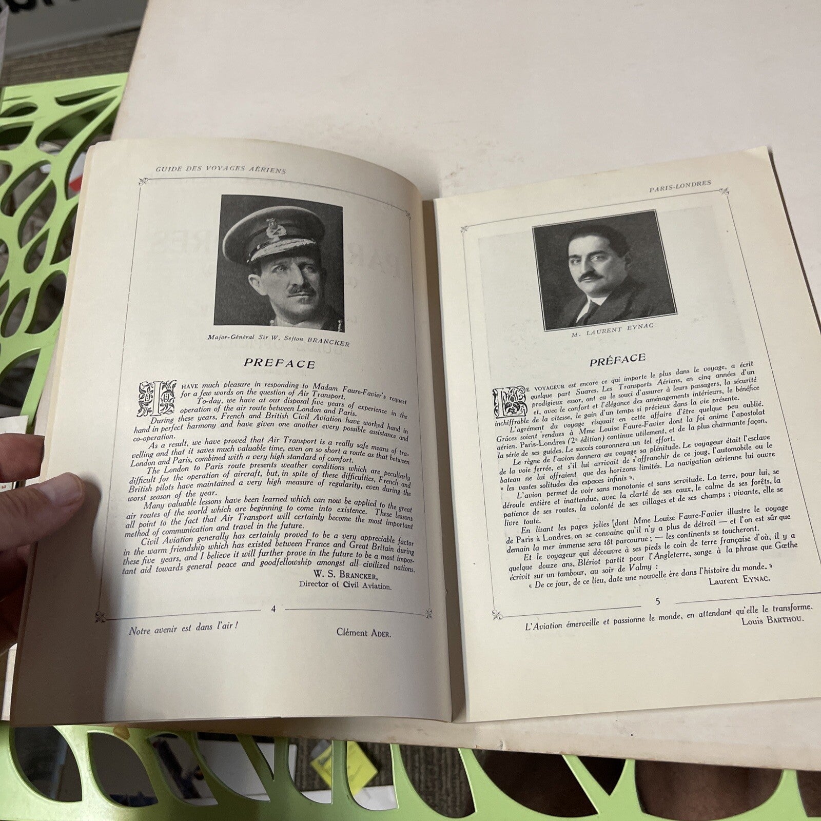 1924 Imperial Air Union AIRLINE TIMETABLE &  Aviation Guide Book In One Rare!!1