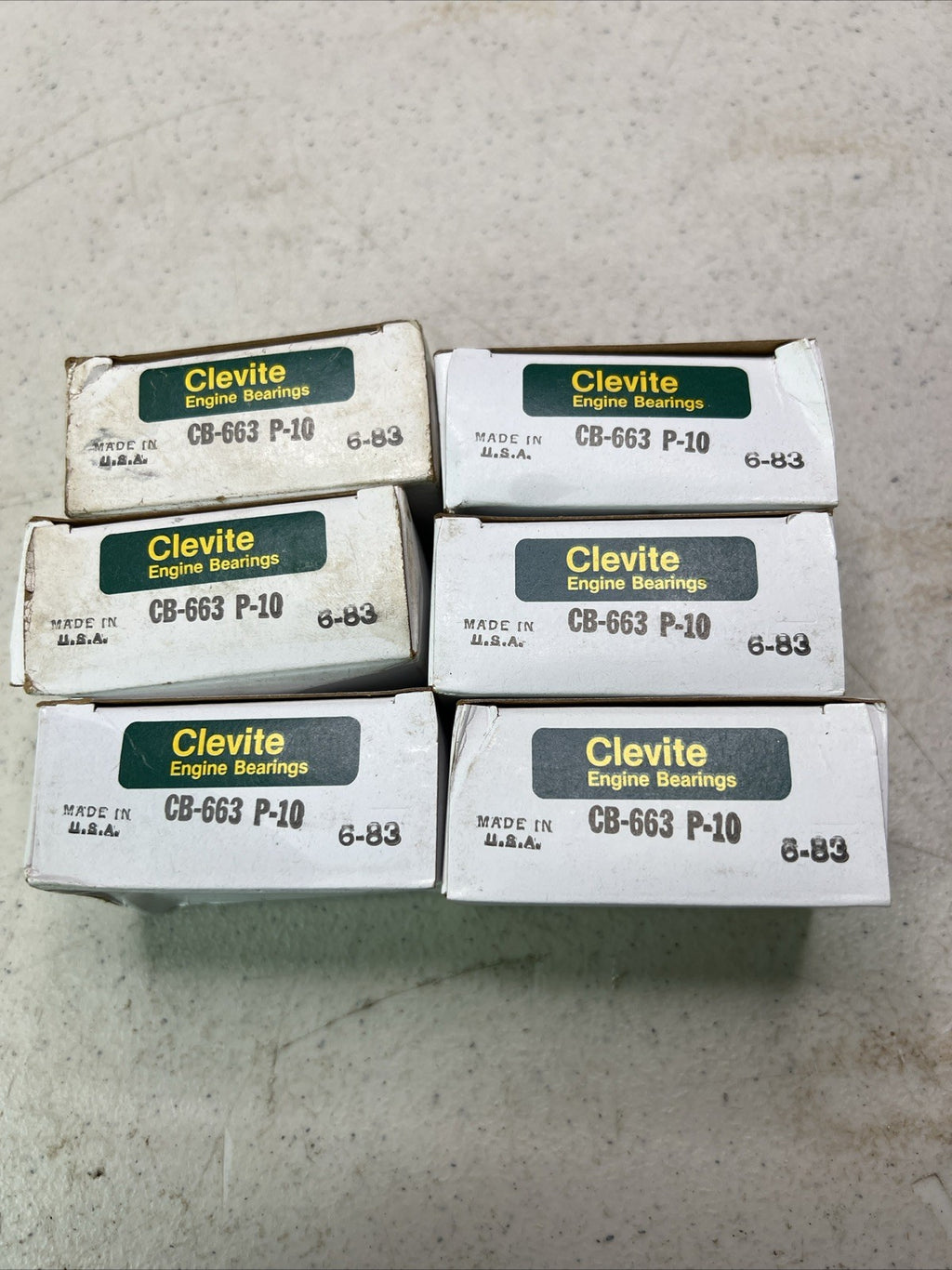 Clevite P Series Engine Rod Bearing Sleeve 6 Pairs CB-676 P-30 In Box0