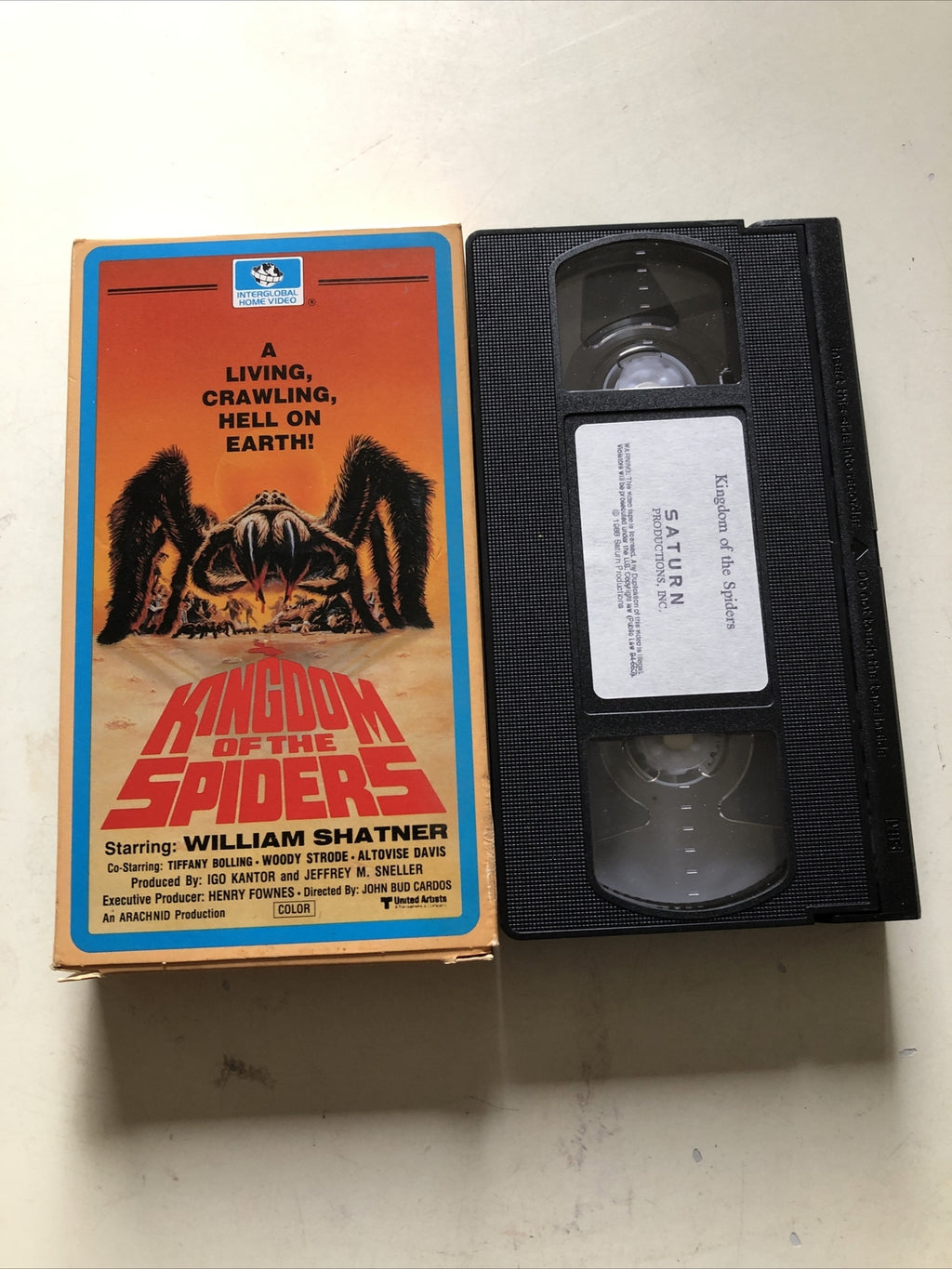 Kingdom Of The Spiders VHS Tarantula Horror0