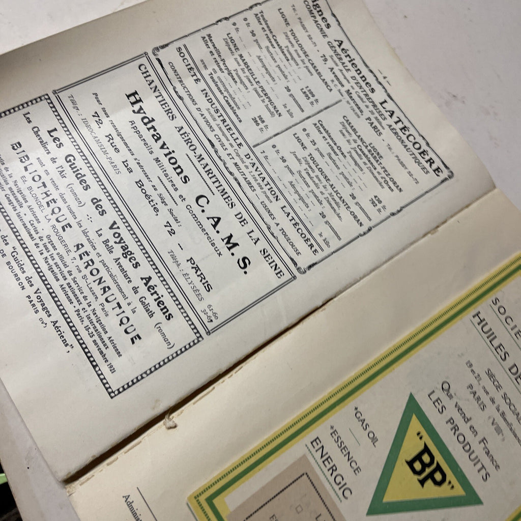 1924 Imperial Air Union AIRLINE TIMETABLE &  Aviation Guide Book In One Rare!!6