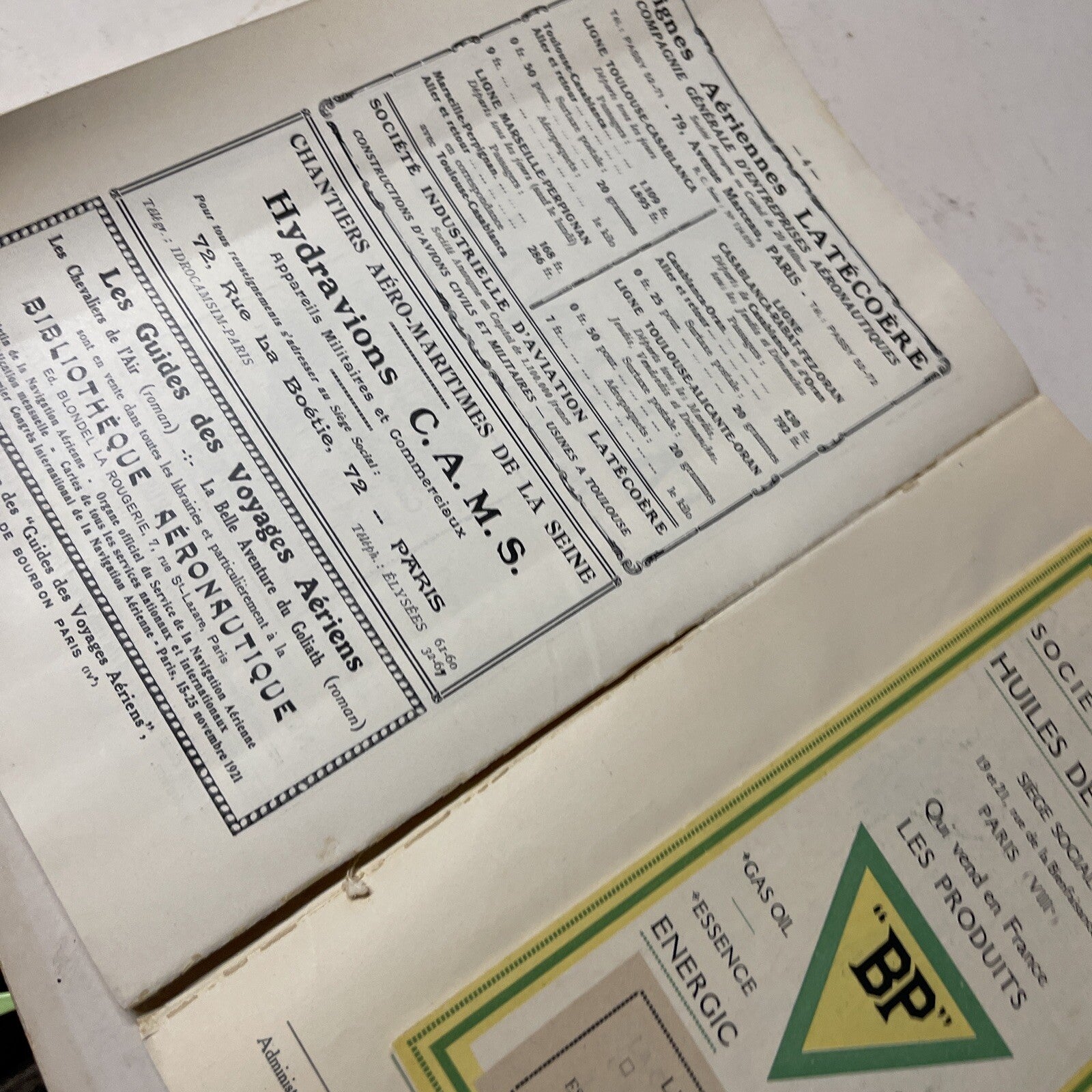 1924 Imperial Air Union AIRLINE TIMETABLE &  Aviation Guide Book In One Rare!!6