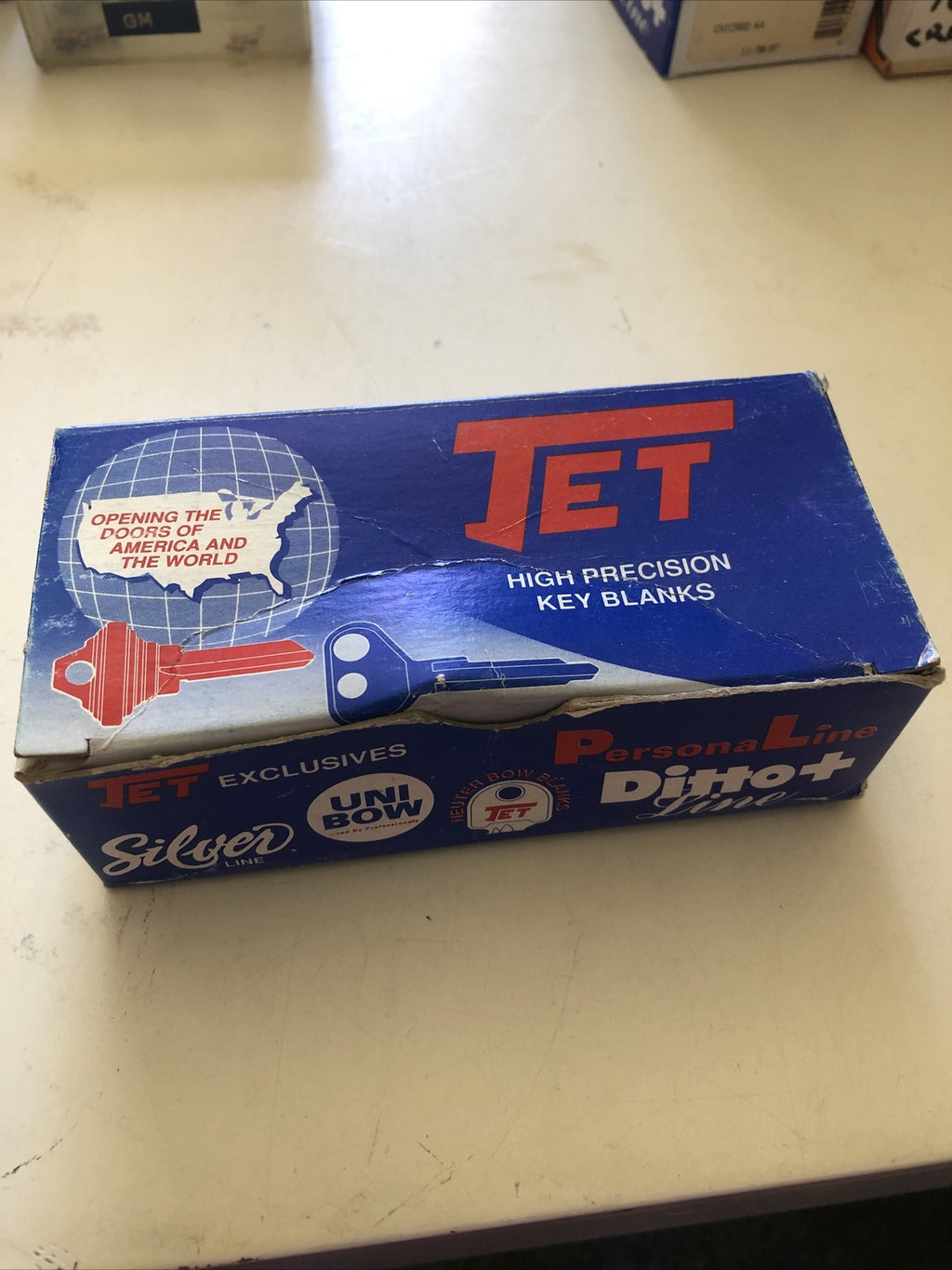 1 Box Of 28 Jet Brass High Precision Key Blanks AM10